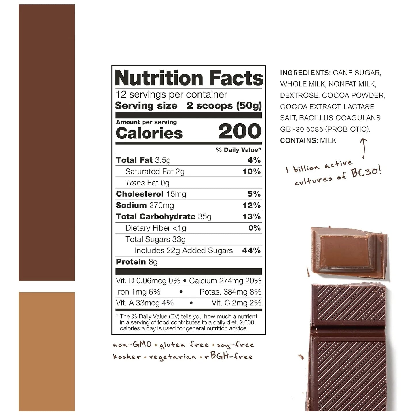 Mezcla Bebida Recuperadora Chocolate 600g Skratch Labs Proteina Post Entreno