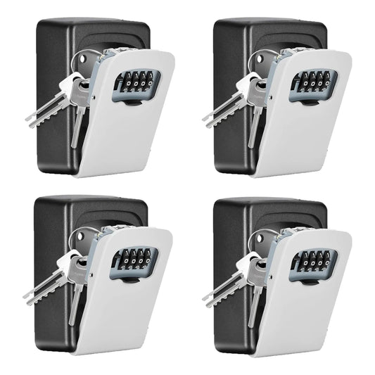Caja De Bloqueo Para Llaves 4 Digitos Pared 5 Llaves Resistente Exterior
