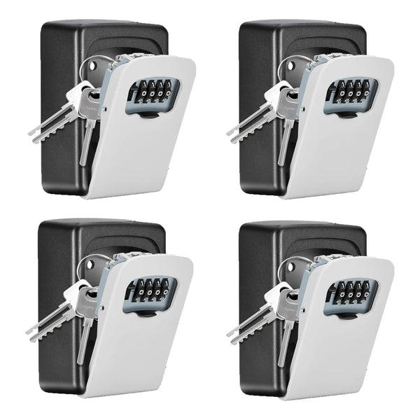 Caja De Bloqueo Para Llaves 4 Digitos Pared 5 Llaves Resistente Exterior