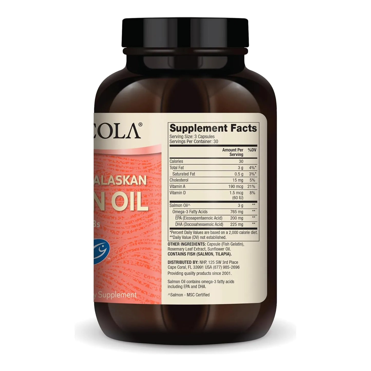 Aceite De Salmón Salvaje De Alaska 90 Cápsulas Omega 3 Apoyo Cognitivo Y Cardiovascular