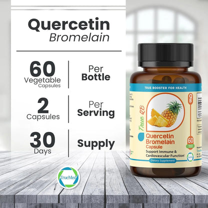 Capsulas De Quercetina Y Bromelina 800 Mg Apoyo Inmunologico Y Cardiovascular
