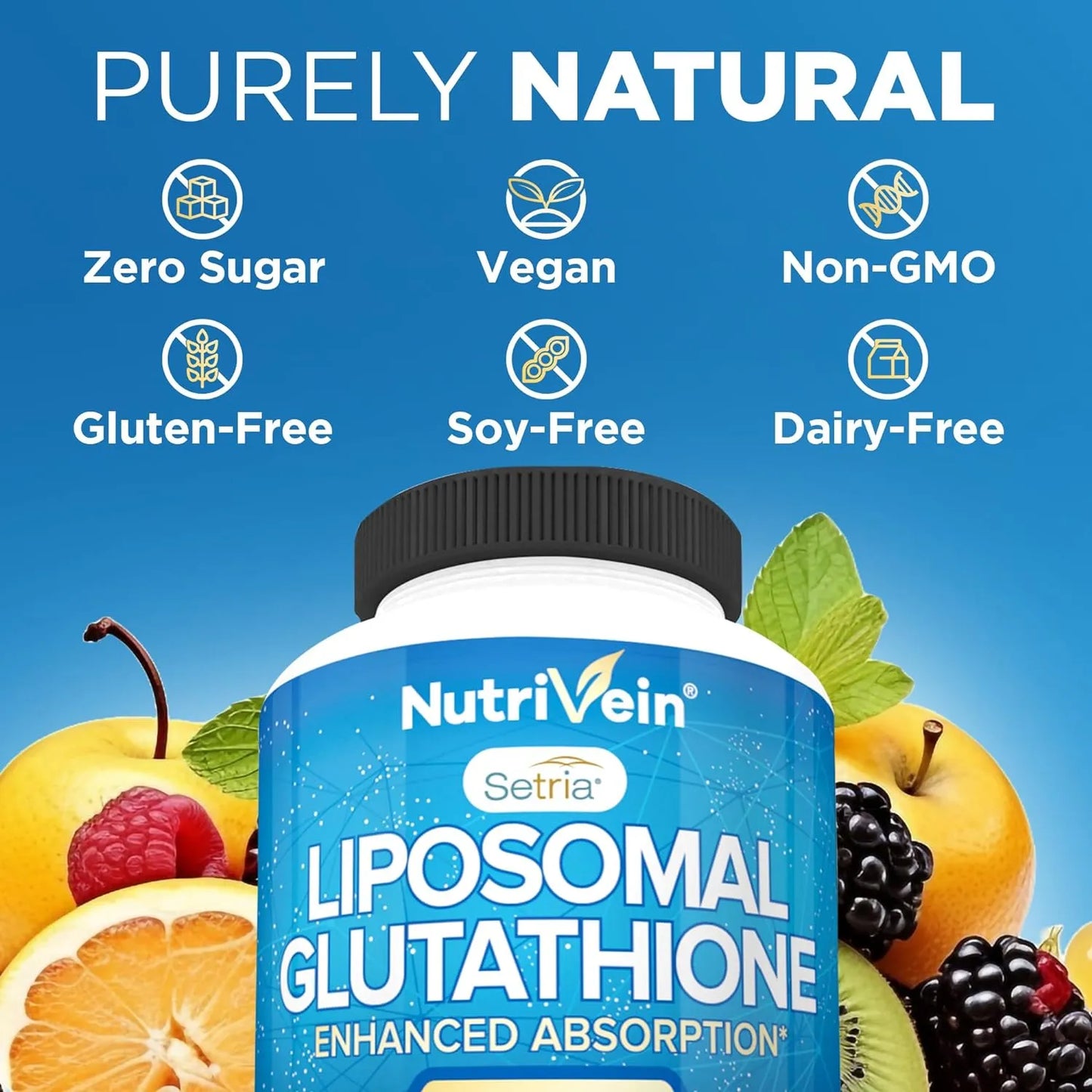 Nutrivein Glutatión Liposomal 700 Mg Antioxidante Maestro 60 Caps
