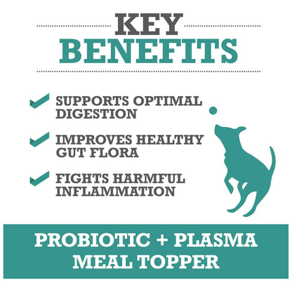 Polvo Probiótico Para Perros Con Plasma Seco - Salud Intestinal Y Defensas