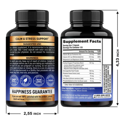 Suplemento De Cortisol Natural Para Mujeres Equilibrio Hormonal Con Ashwagandha Y Vitaminas