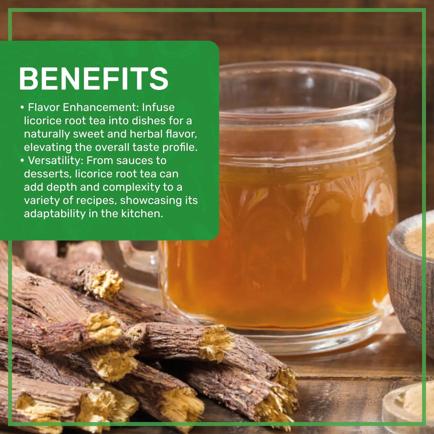 Té Orgánico De Raíz De Regaliz A Granel 450g Dulce Natural USDA