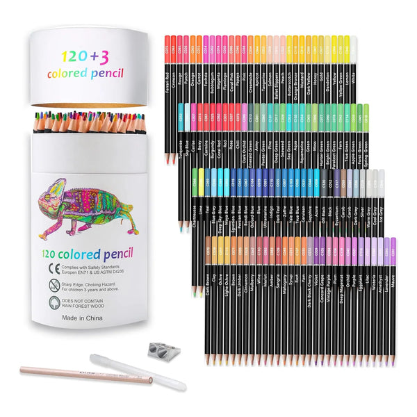 Lápices De Colores Kalour Juego De 120 Colores Núcleo Suave Ideal Para Artistas