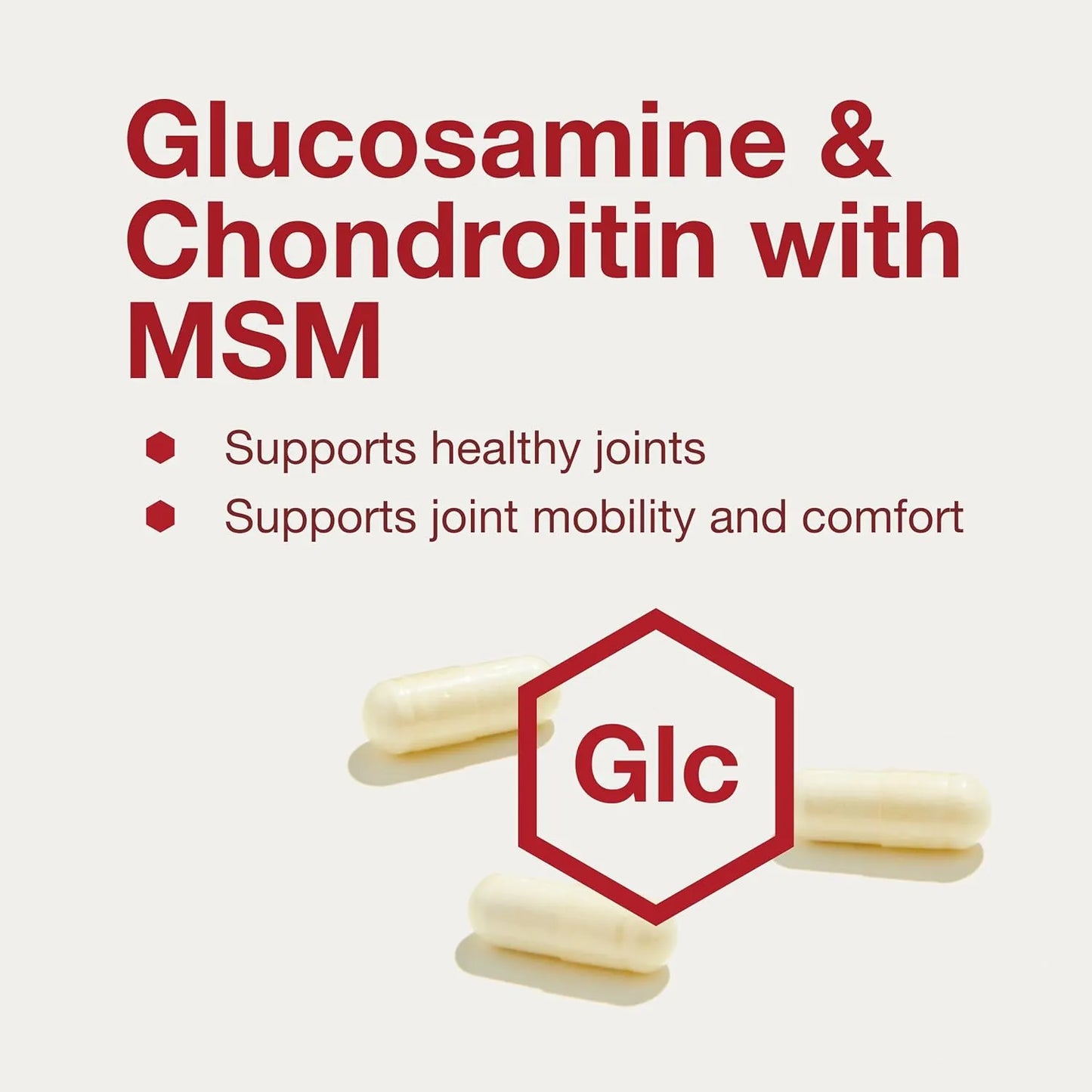 Glucosamina Condroitina MSM 90 Capsulas Soporte Articular Premium