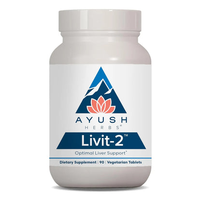 Suplemento Hepatico Ayurvédico Ayush Herbs Livit 2 90 Tabletas Naturales