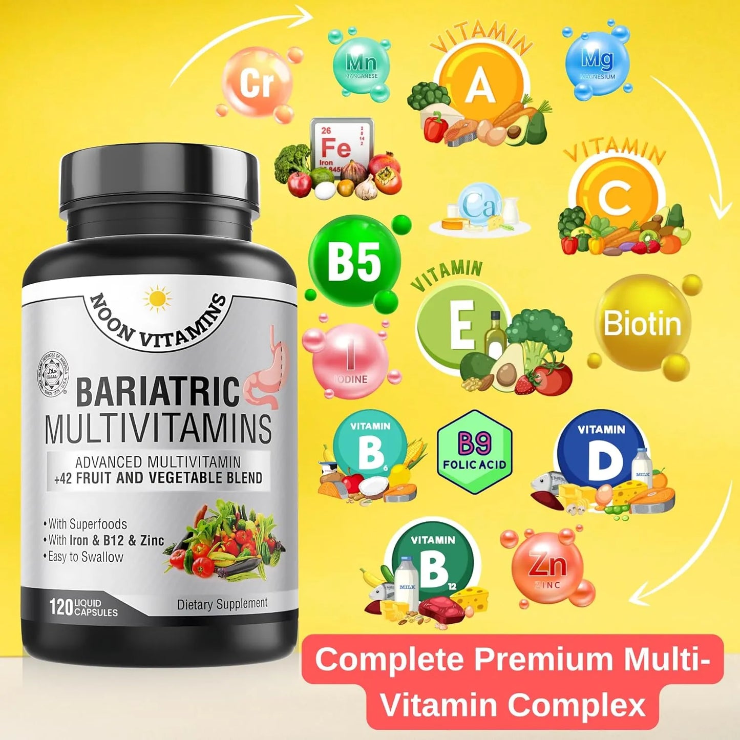 Multivitamínico Bariátrico Con Hierro Energía Y Recuperación 42 Superalimentos