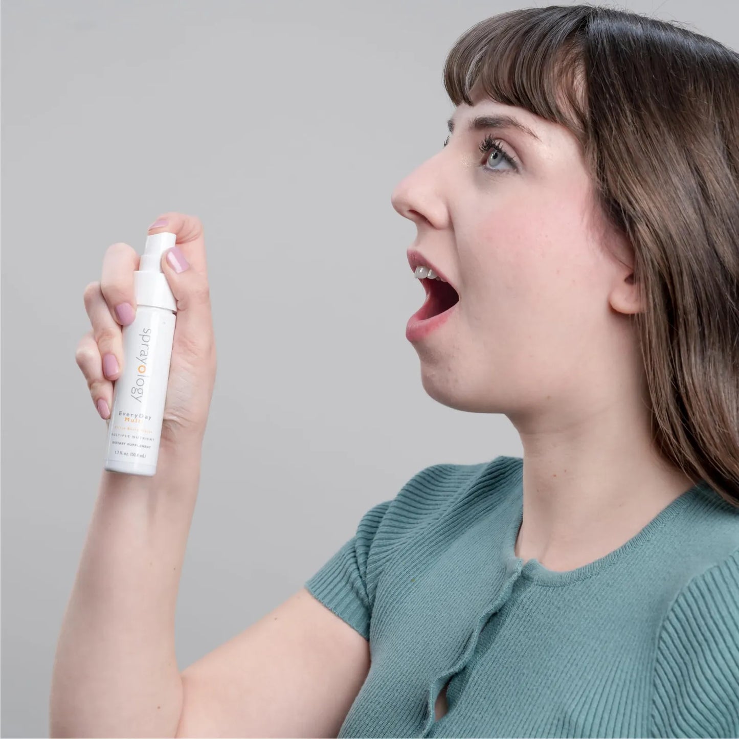 Spray Multivitamínico Diario Alta Absorción B12 D3 Folato Biotina Sabor Bayas