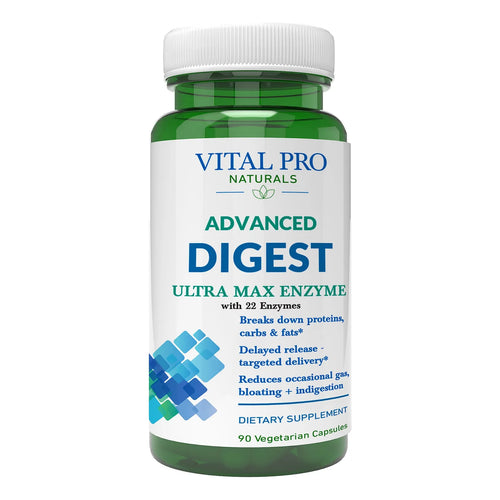 Vital Pro Naturals Advanced Digest Enzimas Digestivas 90 Capsulas Alivia Gases E Hinchazon