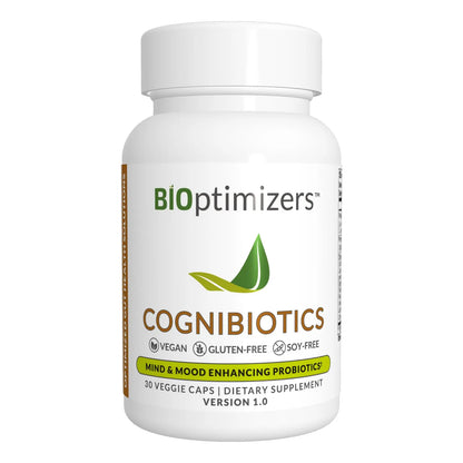 Cognibiotics Probiótico Cerebral 30 Cápsulas Mejora Enfoque Memoria y Estado de Ánimo