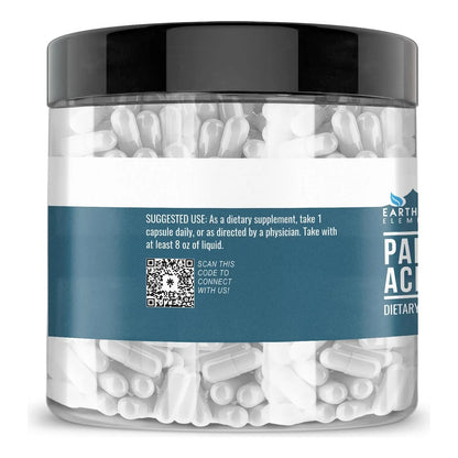 Earthborn Elements Acido Pantotenico 200 Capsulas Vitamina B5 Pura Sin Aditivos