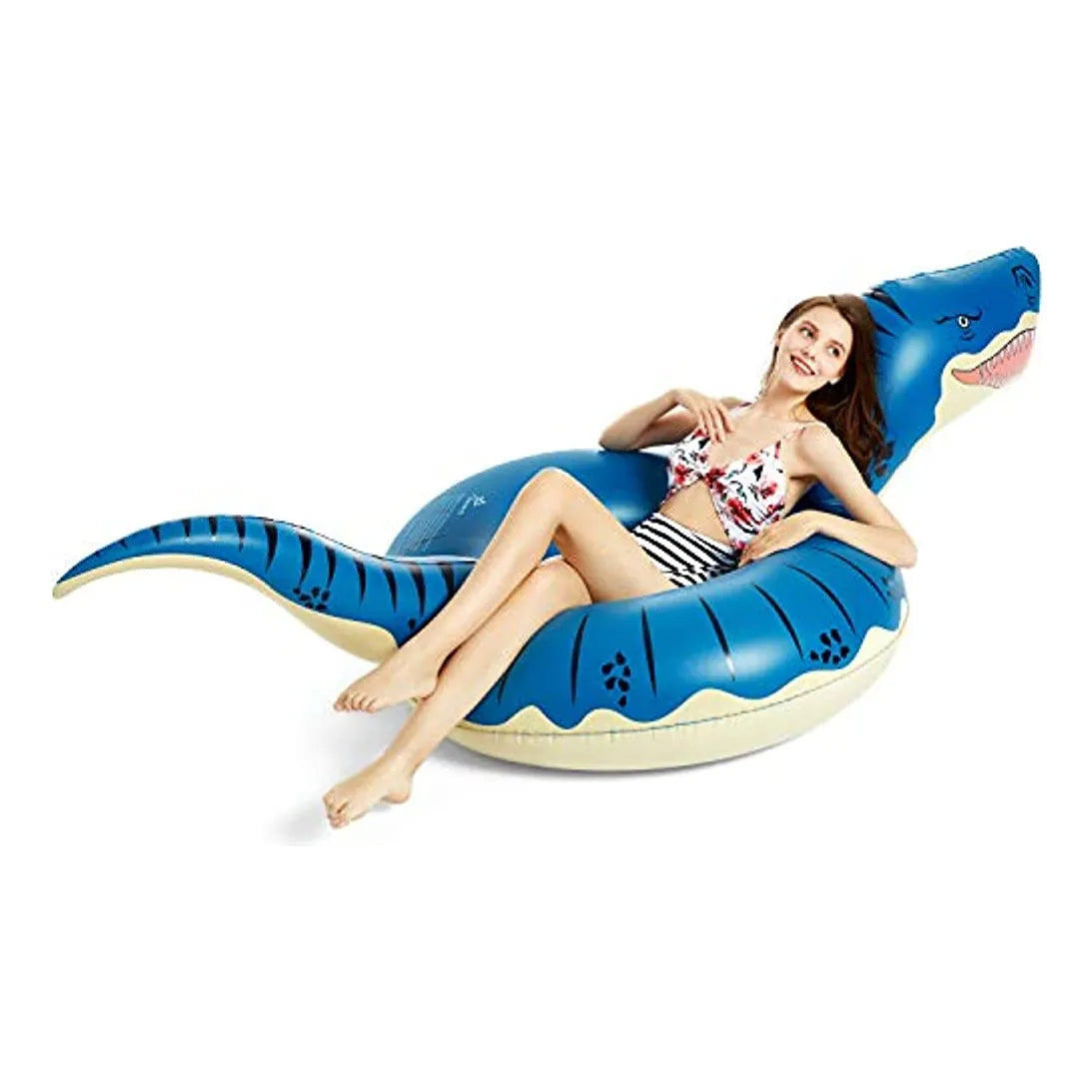Jasonwell Tubo De Flotador De Dinosaurio Inflable Para Piscina Divertido Y Seguro