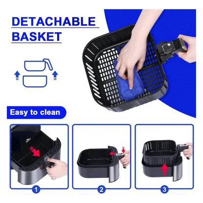 Freidora De Aire Uten 5.5L Cocina Saludable Sin Aceite Multifuncional