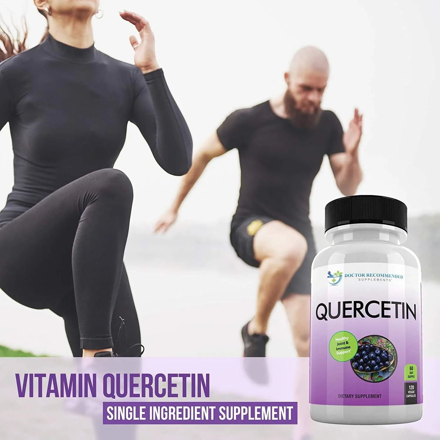 Quercetina 1000 Mg 120 Capsulas Suplemento Cardiovascular E Inmunologico Vegano