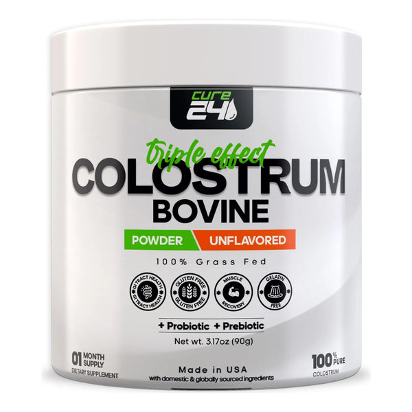 Calostro Bovino X3 Puro Polvo Superalimento Alto En IgG Probióticos EEUU