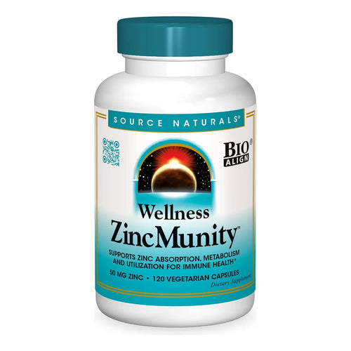 Zinc 50 Mg Apoyo Inmunologico Absorcion Metabolismo 120 Caps Source Naturals