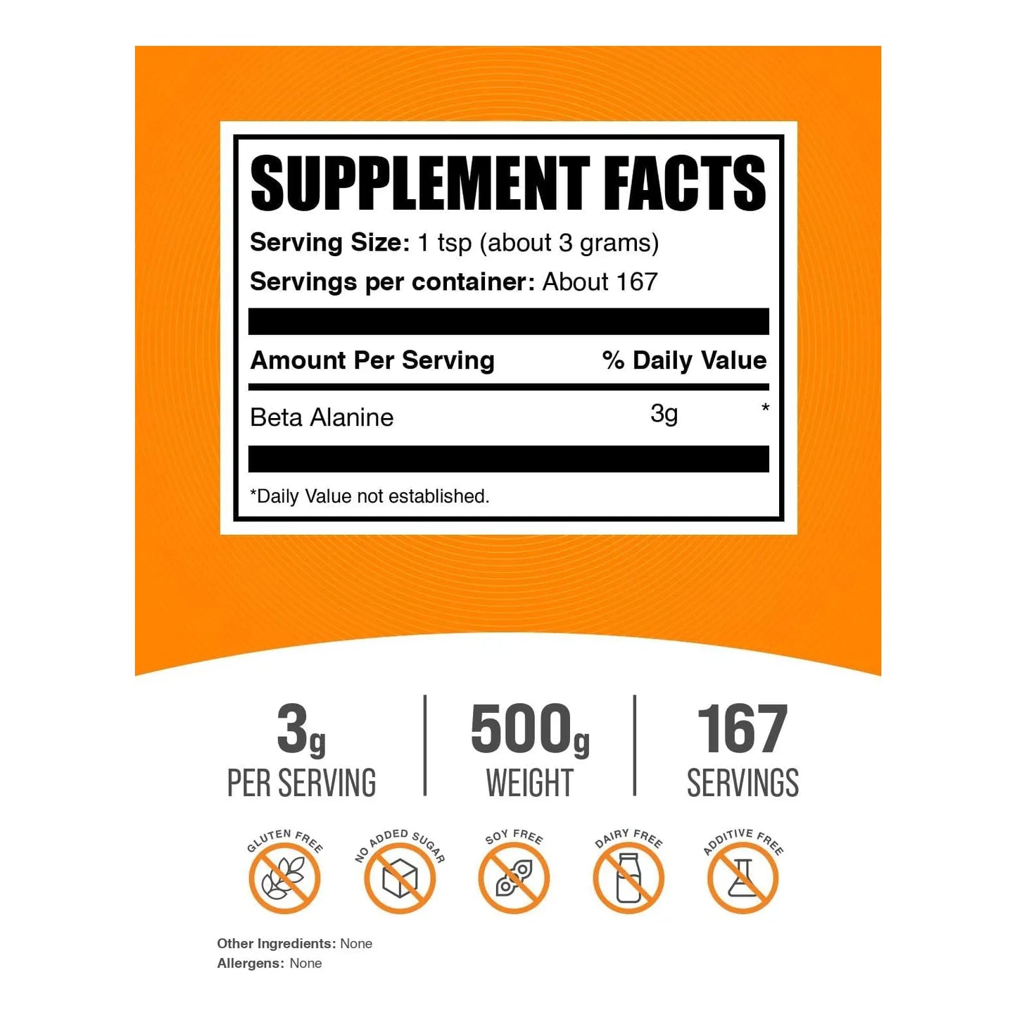 Beta Alanina En Polvo 3000 Mg Preentrenamiento Sin Sabor Mejora Tu Rendimiento