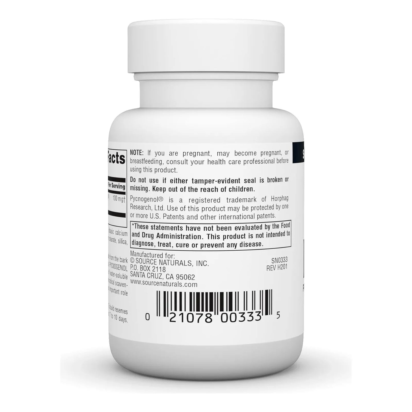 Pycnogenol Natural 85 Mg Antioxidante Potente Source Naturals