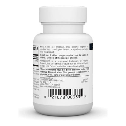 Pycnogenol Natural 85 Mg Antioxidante Potente Source Naturals