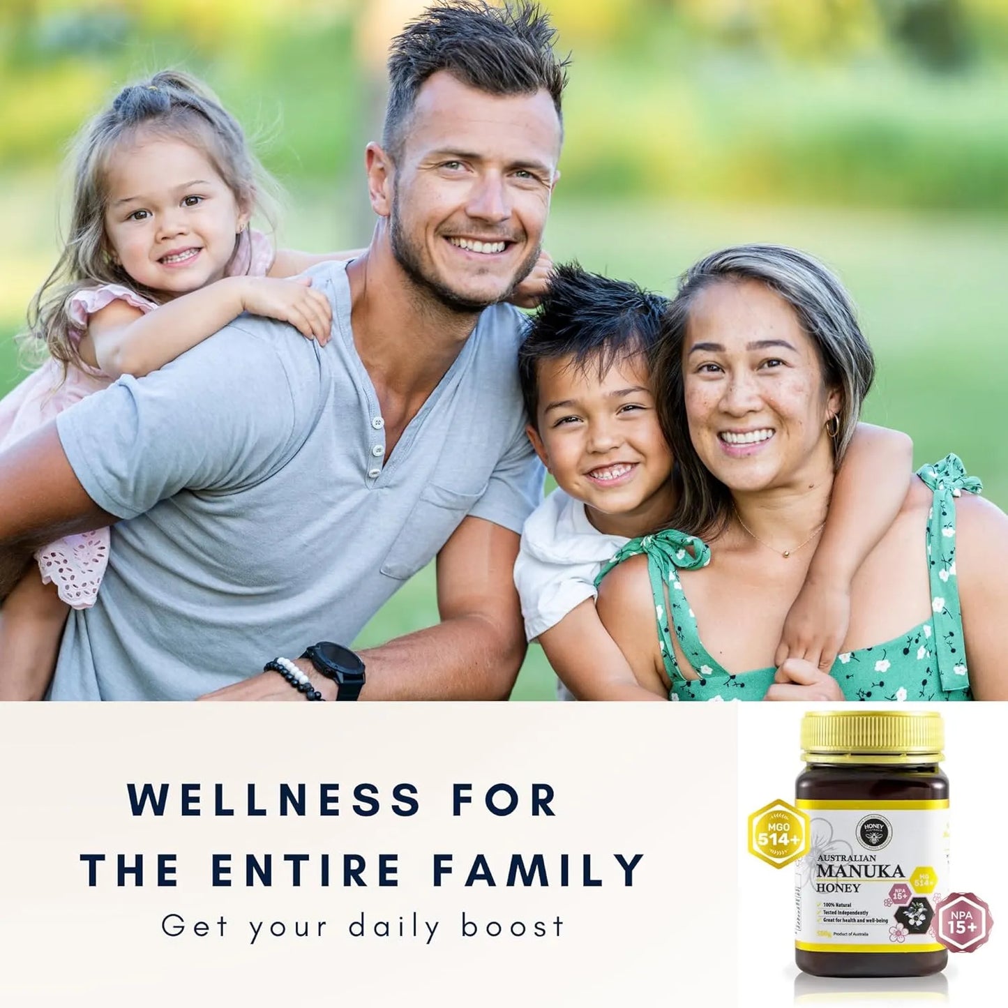 Miel De Manuka Mgo 514 Pura Orgánica Cruda Australiana Refuerzo Inmunitario Y Vitalidad