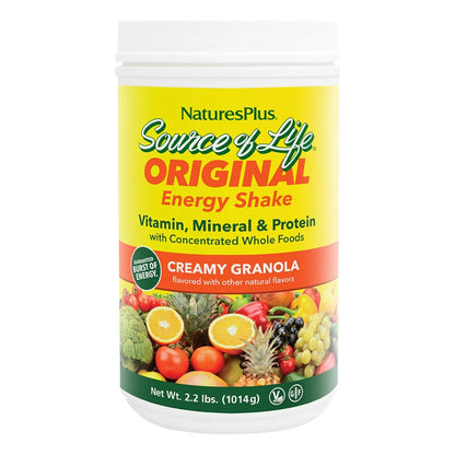 Batido Energético Multivitamínico Y Mineral Con Proteínas Sabor Granola 2.2 Lbs