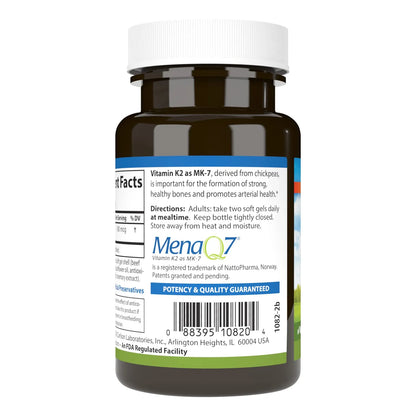 Vitamina K2 MK-7 180 Mcg Soporte Óseo 90 Cápsulas Blandas MenaQ7
