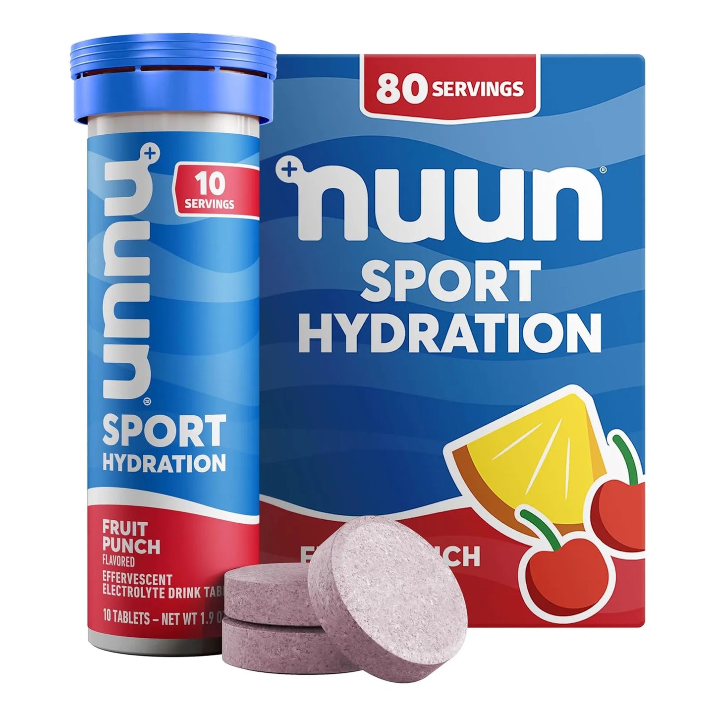 Nuun Sport Tabletas Electrolitos Hidratacion 80 Porciones Sabor Frutas