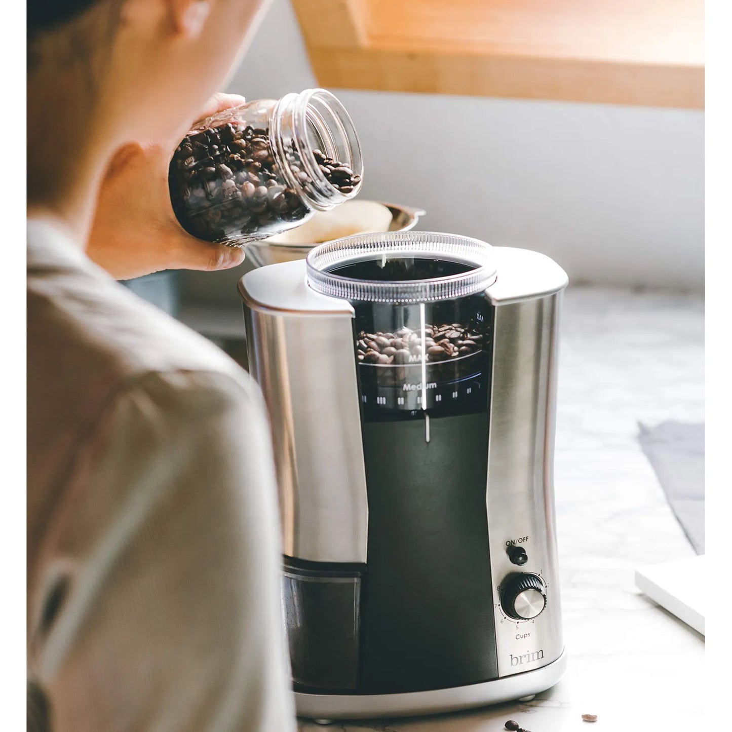 Molinillo De Café Cónico 17 Ajustes Molienda Uniforme Acero Inoxidable Envío Gratis