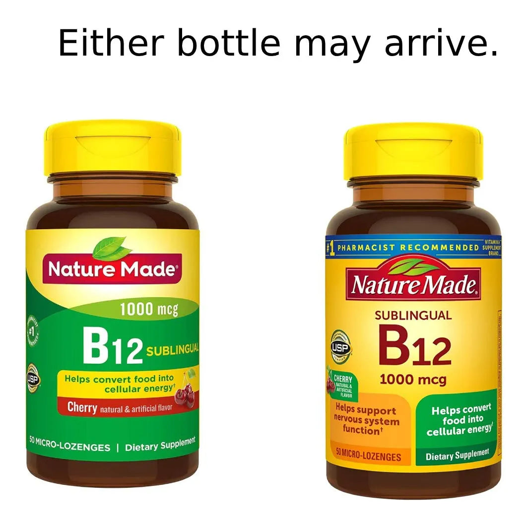 Vitamina B12 1000 Mcg Micro Pastillas Sabor Cereza Paquete De 50 Unid
