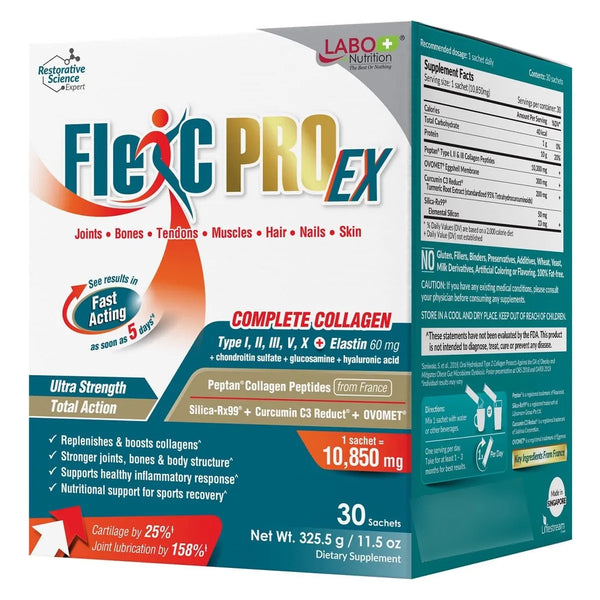 Colageno Peptan Espectro Completo Tipo I Ii Iii V X Con Membrana De Huevo Y Silice