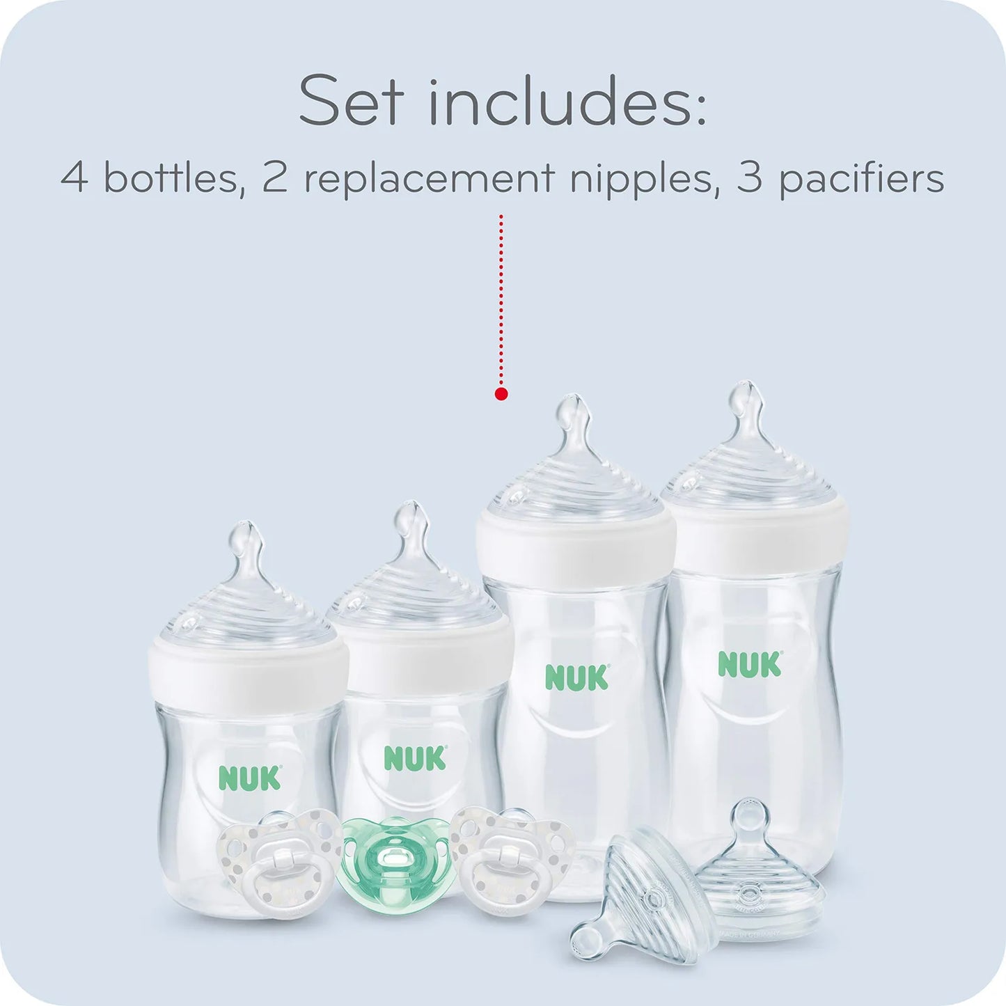 Biberón NUK Simply Natural Pack De 12 150 Ml Alimentación Natural Y Anticólicos