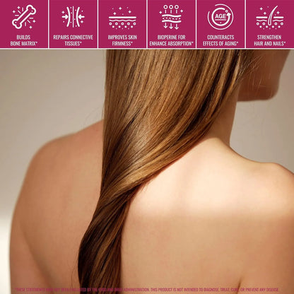 Colageno Natural Con Biotina Y Bioperina Hidrata Y Reafirma Piel 120 Capsulas