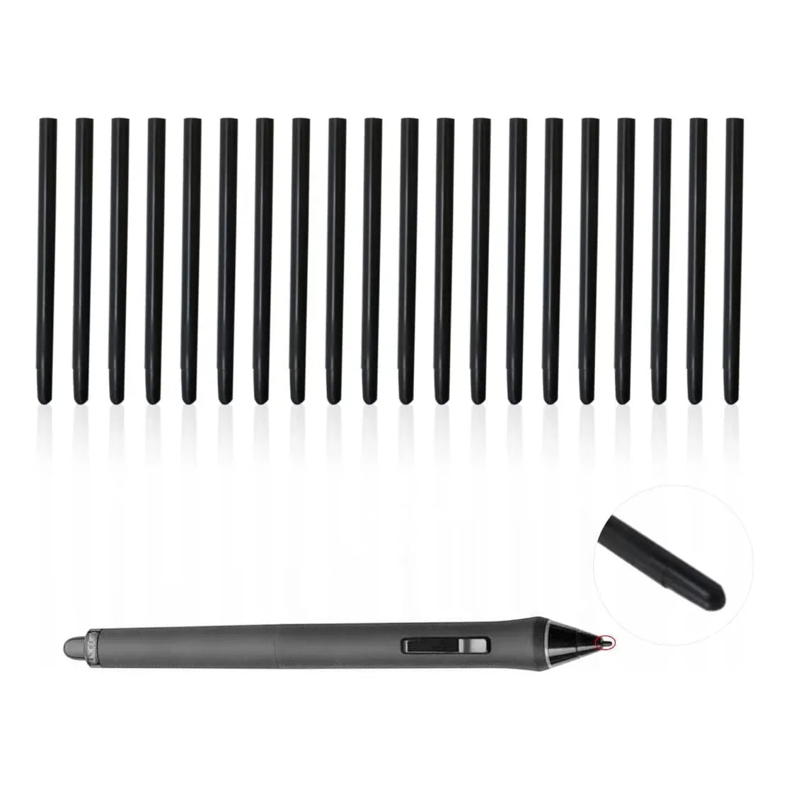 Puntas De Repuesto Universales Estándar Paquete De 20 Para Tabletas Wacom Intuos Bamboo