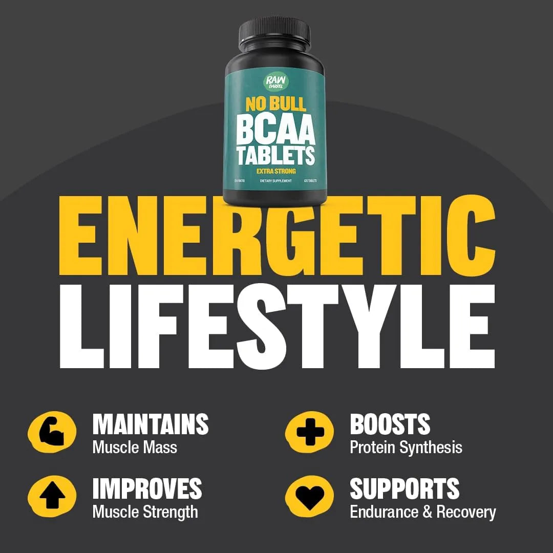 BCAA Extra Fuerte 1000 Mg 2 1 1 120 Tabletas Aminoácidos Musculares