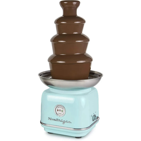 Fuente Para Fondue Nostalgia CLCF4AQ 4 Niveles 950 Ml Chocolate Queso Salsas