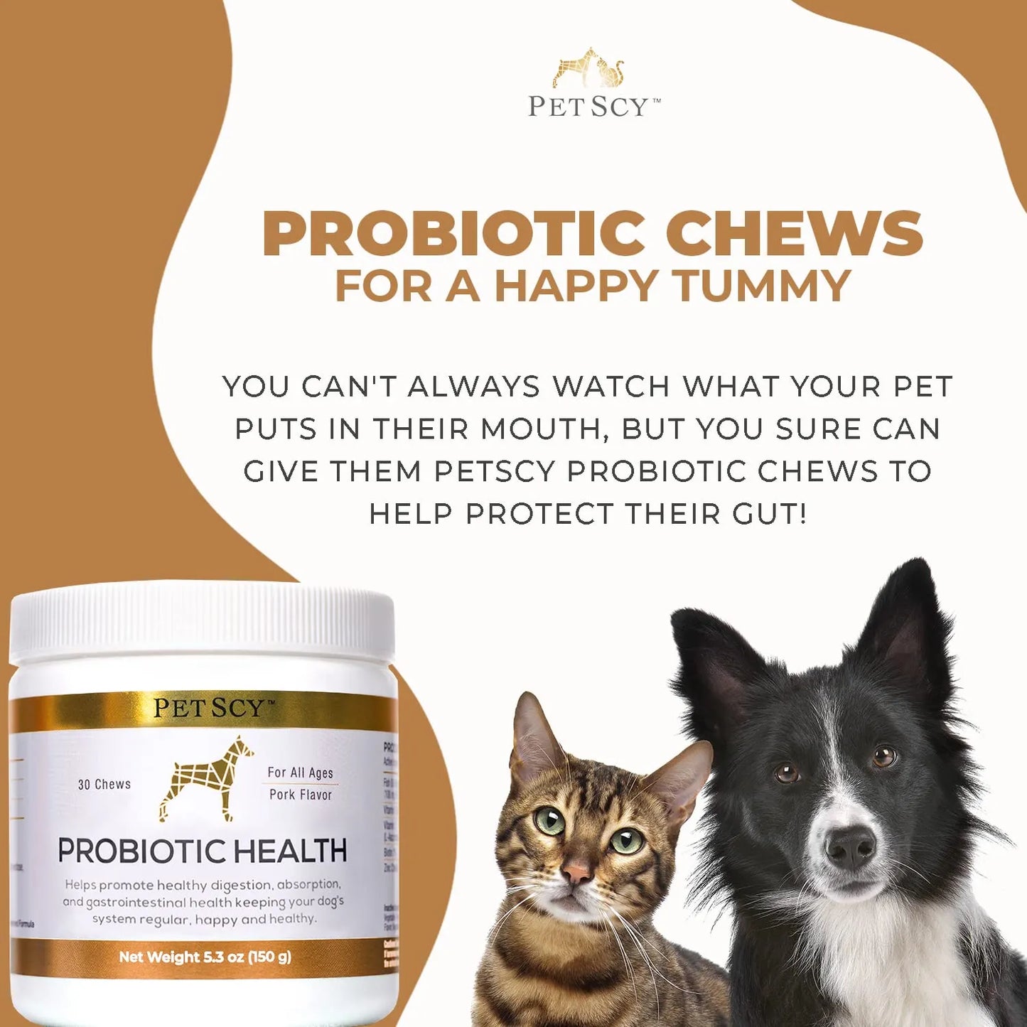 Masticables Probióticos Para Perros Con Fibra Prebiótica Y Omega 3 Salud Digestiva Y Piel