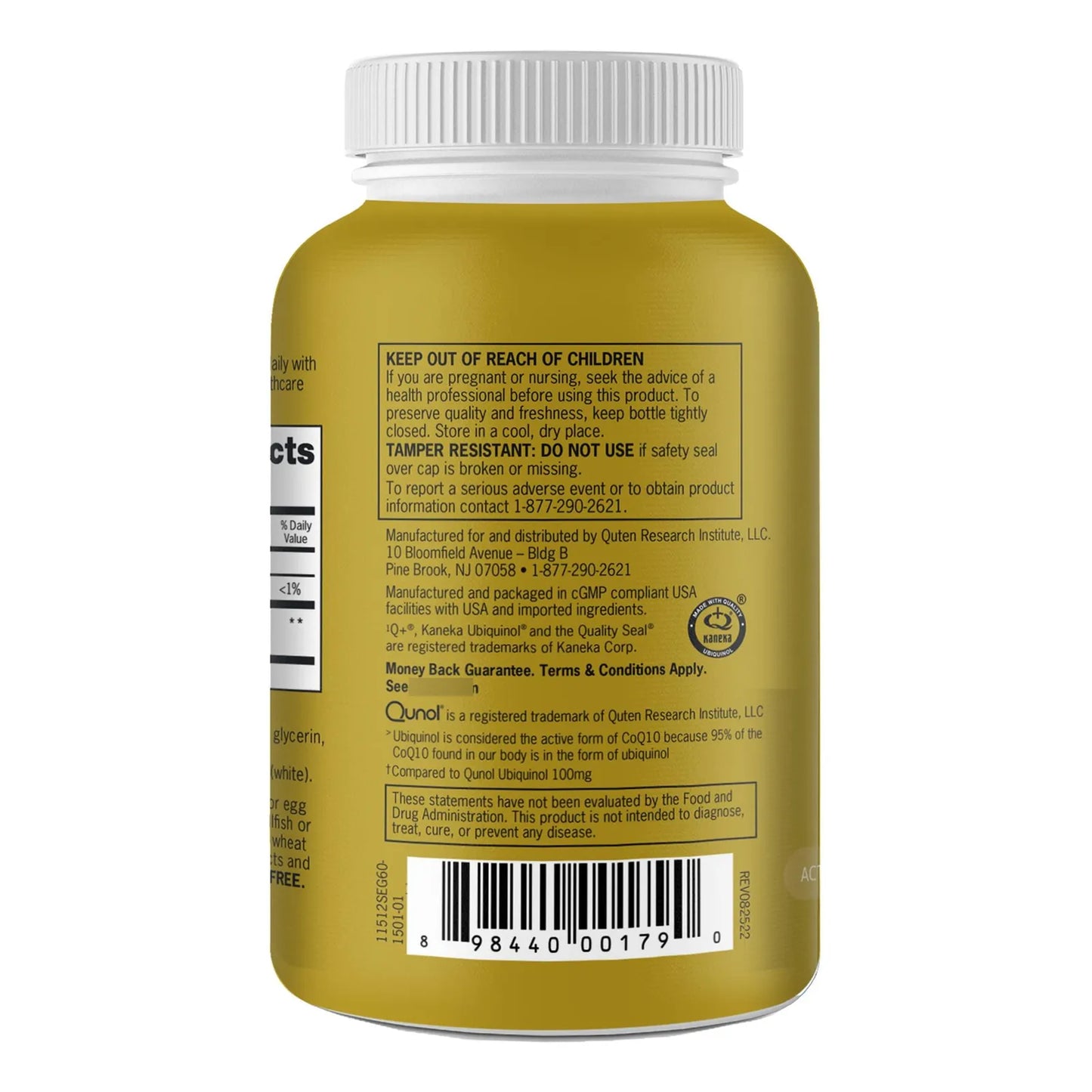 Ubiquinol CoQ10 200 Mg Cápsulas Blandas Antioxidante Para Energía Y Salud Cardíaca