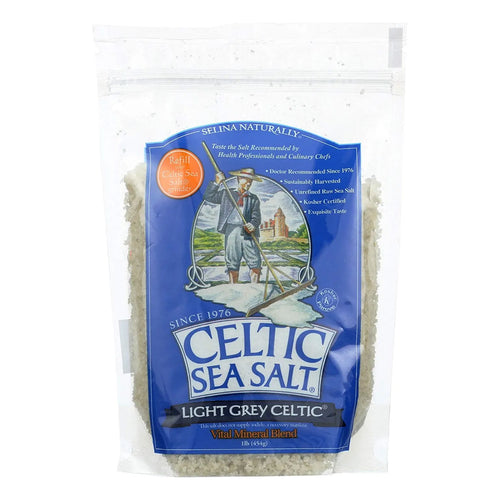 Sal Marina Gruesa Celta Gris Claro 454g Sabor Exquisito Y Natural