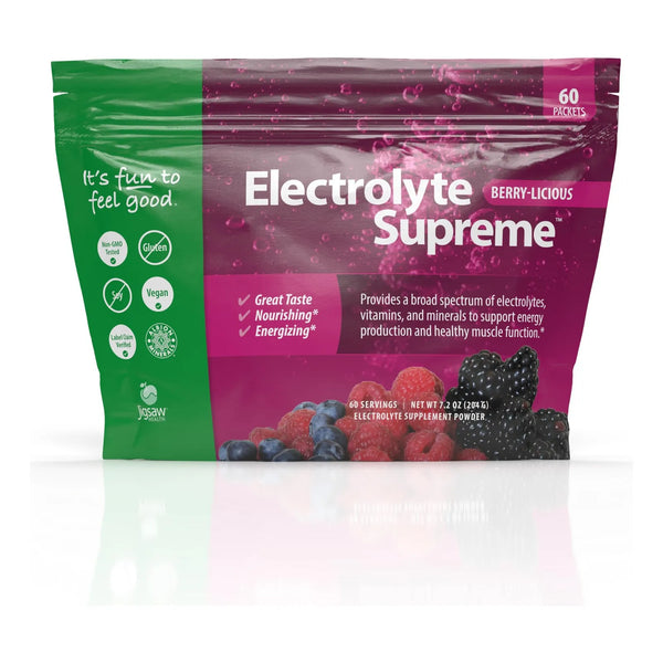 Electrolitos En Polvo Sabor A Bayas 60 Paquetes Hidratación Energía