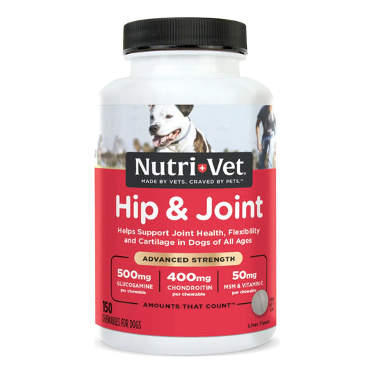 Tabletas Masticables Para Perros Con Glucosamina Y Condroitina Advanced Strength 150 Unidades