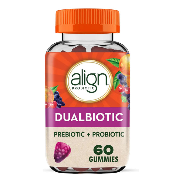 Gomitas Align DualBiotic Prebiótico + Probiótico 60 Unidades Salud Digestiva