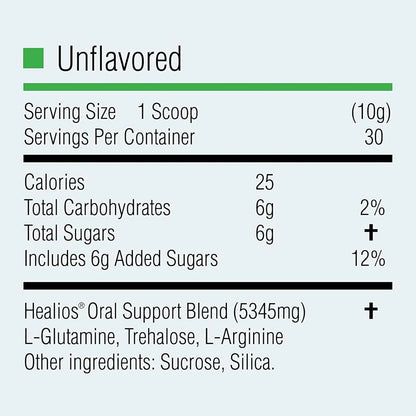 Healios Polvo Natural L Glutamina Trehalosa L Arginina 310g Salud Bucal Digestiva