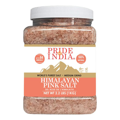 Sal Rosa Del Himalaya Pura 1 Kg 84 Minerales Naturales Vegana