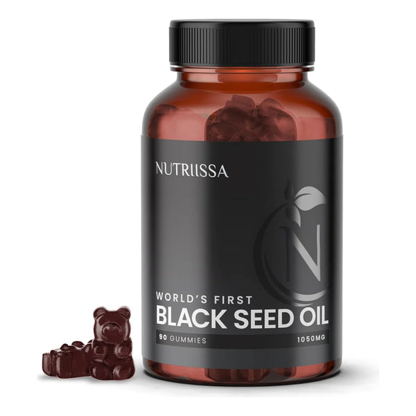 Gomitas De Aceite De Semilla Negra Y Saúco Con Vitamina D2 Y Zinc Veganas