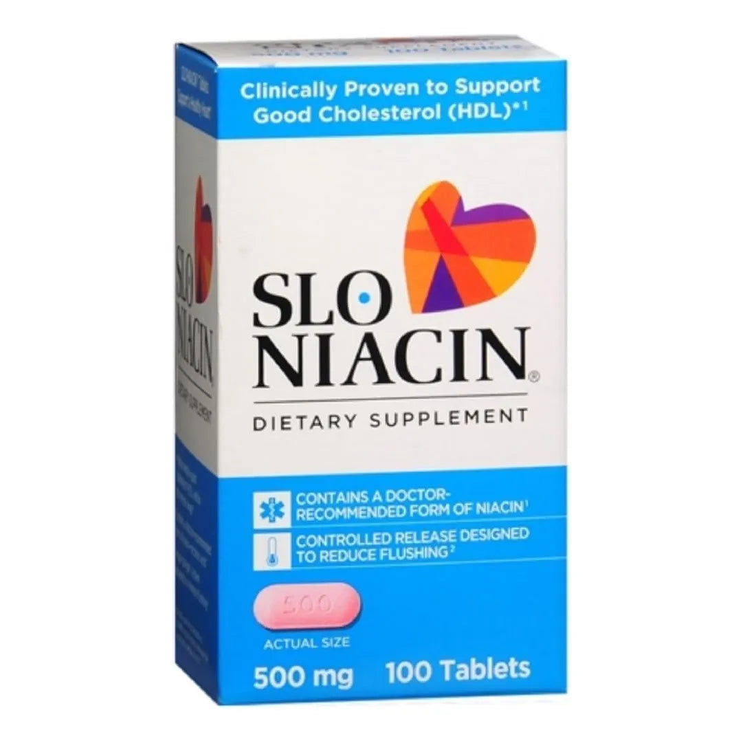Niacina 500 Mg 200 Comprimidos Energia Metabolismo Slo Niacin