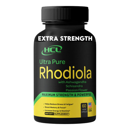 Extracto De Rhodiola Rosea 500 Mg 3 Rosavinas 1 Salidrosides Con Ashwagandha