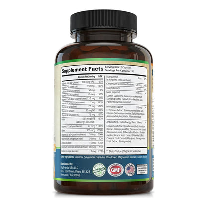 Multivitamínico Diario Para Hombre Con Energía Concentración