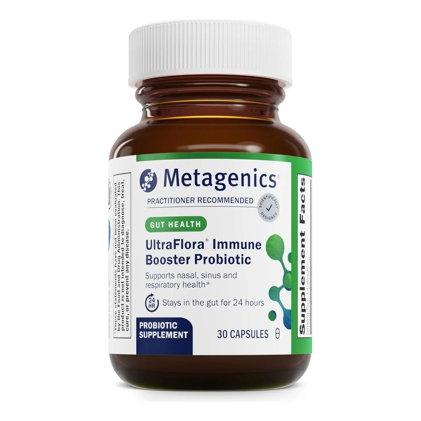 Probiótico Ultraflora Para Salud Nasal Sinusal Resp 30 Cápsulas Metagenics